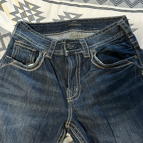 Silver Jeans Gordie Loose fit Straight Leg 30 waist 32 Length - Picture 2 of 5